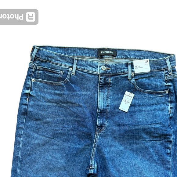 Express Mom Jean Super high rise size 18r - Picture 2 of 7